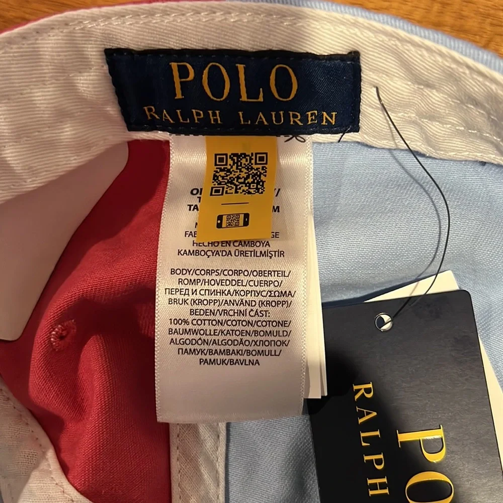 POLO RALPH LAUREN Men`s Color-Blocked Chino Ball Cap - Picture 10 of 10